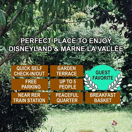 Ferienhaus Au Charme De - Peaceful Place Near Disneyland Paris, Train Station Rer, Nature Bussy-Saint-Georges